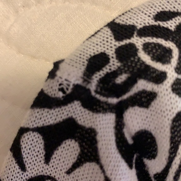 3-$30 Chico’s black and white medium cardigan. - Picture 3 of 5